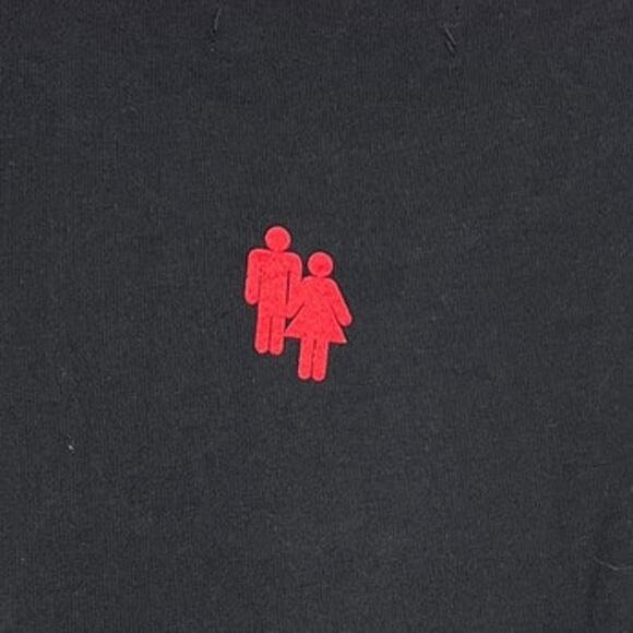 HOMME FEMME Unisex Cotton T-Shirt Black Red SIZE M. NWOT Streetwear - Picture 8 of 9